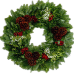 Holiday wreath.